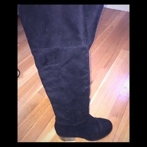 Knee high black boots